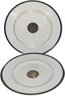 Royal Doulton New Romance Collection Oxford Blue Gold Rimmed Salad Plates 8? Nwt