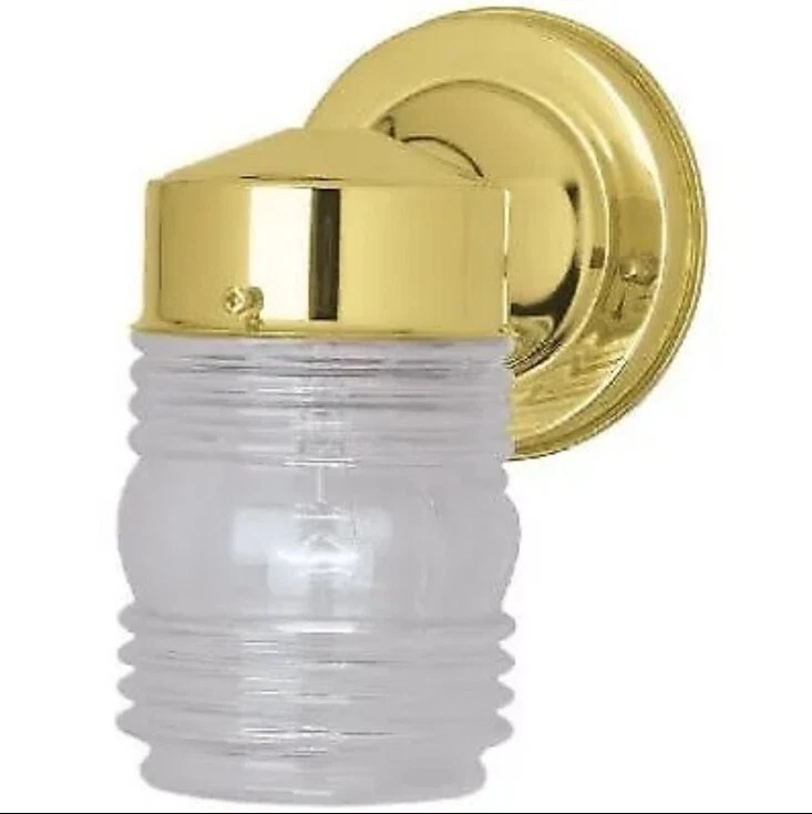 Westinghouse Polished Brass Jelly Jar Fixture - 66884