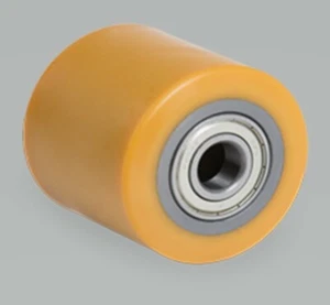 Polyurethan / Stahl Rolle Ø 60 x 60 mm, Gabelrolle Made in EU, Hubwagen Rad - Bild 1 von 3