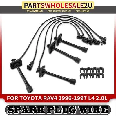 Juegos de 5 cables de bujías para Toyota RAV4 1996 1997 2,0 L 90919-21598 90919-21609 Foto 1 de 4