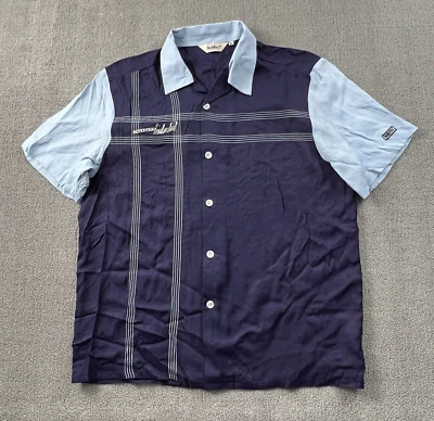 Vintage Da Vinci California Shirt Adult Extra Large Blue Button Up Short Sleeve - Image 1 of 4