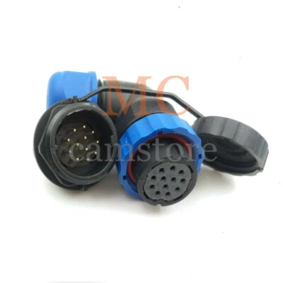 SD20 12Pin Electrical Wire Cable Connector,IP67 Circular Waterproof Plug Socket - Image 1 of 4