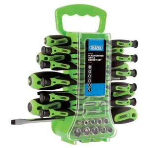 Brand New Draper 49 Piece Soft Grip Screwdriver, Bit & Socket Set 70385 - Picture 1 of 1