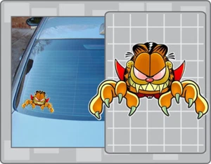 Dracula GARFIELD Vinyl Decal #1 Car Laptop Sticker Vampire Cat - Picture 1 of 1