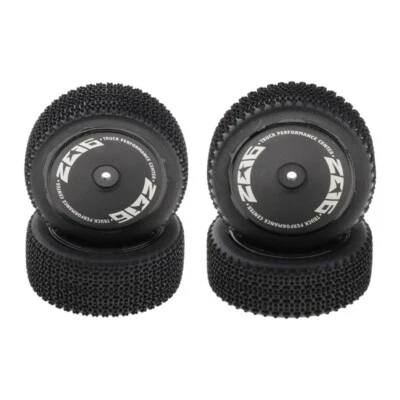 Juego de 2 ruedas delanteras y traseras de neumáticos Wltoys Tires OEM 144001, 124018, 124019 RC Foto 1 de 4