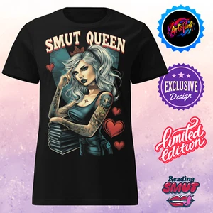 Smut Queen Shirt – Spicy Romance Book Lover Tee, BookTok Kindle Fan Gift for Wom - Picture 1 of 35