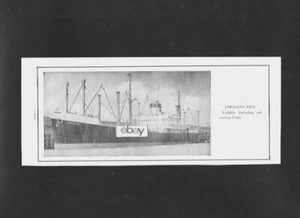 STRACHAN SHIPPING COMPANY NEW ORLEANS FREIGHTER ORENTHE 1951 BILD - Bild 1 von 1