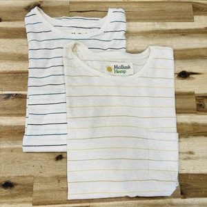 Paar 2 Weichtier Shirt Hanf Tasche T-Shirt Rundhals Venedig Kalifornien Surfer Shop - Bild 1 von 10