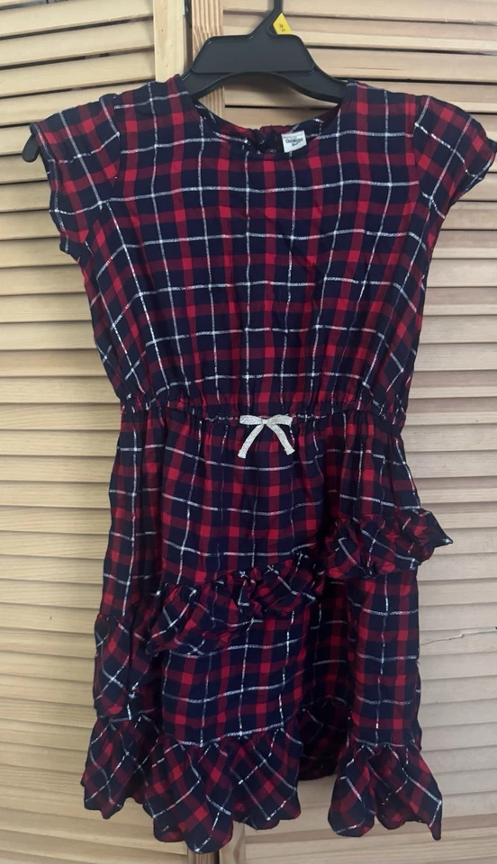 oshkosh b'gosh Plaid Red Girl’s Dress Sz 10 - Image 1 of 3