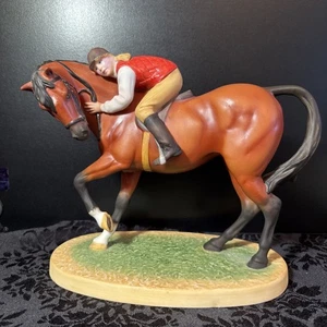 ‘Best friends’ Franklin Mint British Horse Society statue figurine 9” - Picture 1 of 8