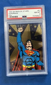 Superman 1994 Skybox DC Stars Foil #F1 PSA 8 ๐ฅ Trading Card - Picture 1 of 2
