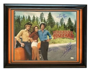 Framed Dukes of Hazzard Signed 16x20 Photo – Schneider, Wopat, Bach (JSA) - Picture 1 of 11