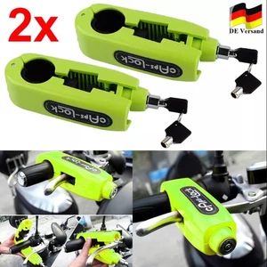 Motorrad Schloss Roller Bremshebelschloss Gassgriff Lock Diebstahlsicherung 2STK - Bild 1 von 16