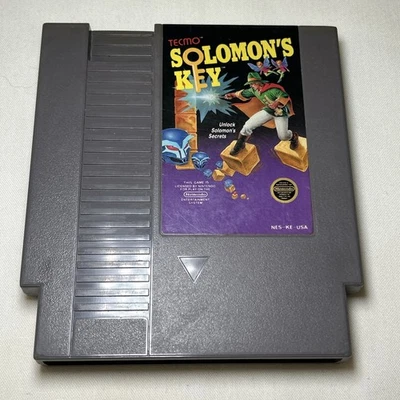 Authentic Nintendo NES Solomon's Key Game Cartridge | Tested & Working 5 Screw - Image 1 of 4
