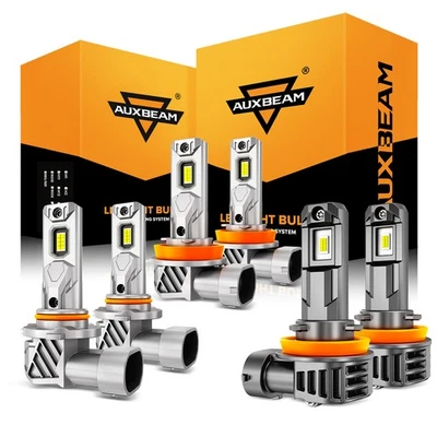 6x AUXBEAM Canbus LED Headlight High Low Fog 6500K For Subaru WRX 2015-2024 2025 - Image 1 of 4