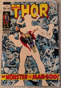 The Mighty Thor #169 ottobre 1969 ottima origine di Galactus - Foto 1 di 4