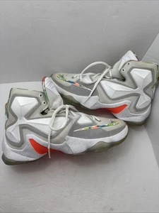 Nike LeBron James 13 Ostern weiß orange (807219-108) Herren Größe 9,5 - Bild 1 von 20