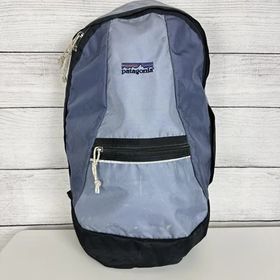 Mochila Piquin Retro Años 90 Viaje Senderismo Aire Libre Patagonia Azul/Gris De Colección Foto 1 de 4
