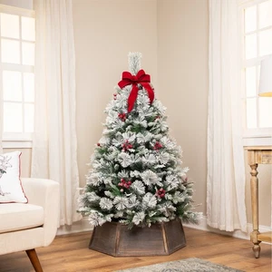 Northlight Real Touch™️ Heavily Flocked Whittaker Spruce Full Artificial - Picture 1 of 10