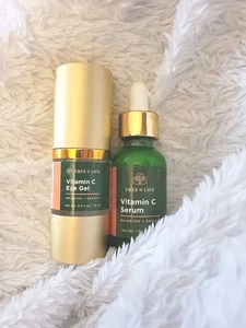 Tree of Life Facial Skincare Set. VitaminC Eye Gel.5oz & Vit C Serum 1oz. FS! - Picture 1 of 6