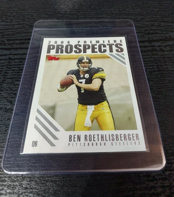 2004 Topps Premiere Prospects BEN ROETHLISBERGER Rookie RC PP1 - Image 1 of 4