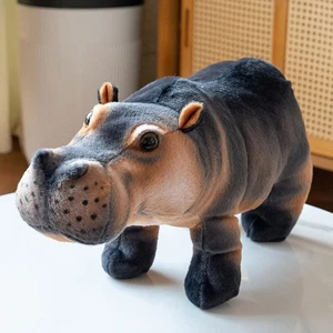 UK 11''Standing Gassy the Farting Hippo Stuffed Animal Plush Toy Moo Deng Hippo~ - Picture 1 of 12