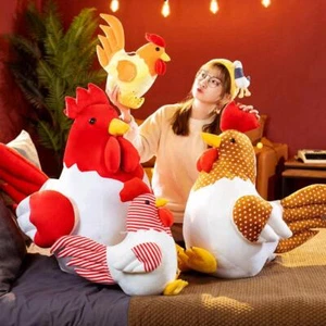 Almohada Pollo Felpa Algodón Moderna Pequeña Multicolor Terciopelo Sólido Suave Decoración del Hogar - Imagen 1 de 28