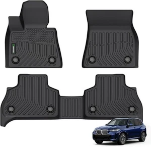 Floor Mats for BMW X5 2019-2024 |All-Weather TPE Custom Fit Liners – Waterproof - Picture 1 of 8