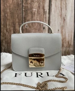 Furla Metropolis mini crossbody in Gray - NEW with Tags - Picture 1 of 8