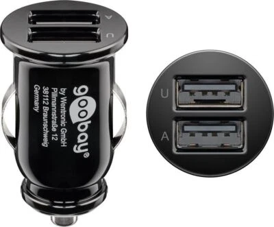 Dual USB-Autoladegerät 2,1 A Zigarettenanzünder-Stecker, lädt bis zu zwei USB-Ge - Bild 1 von 4