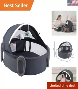 Portable 2-in-1 Baby Dome Bassinet & Play Space with Adjustable Canopy - Picture 1 of 9