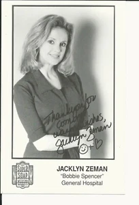 Jacklyn Zeman Autograph Reprint Photo 9x6 General Hospital 1997  - Picture 1 of 1