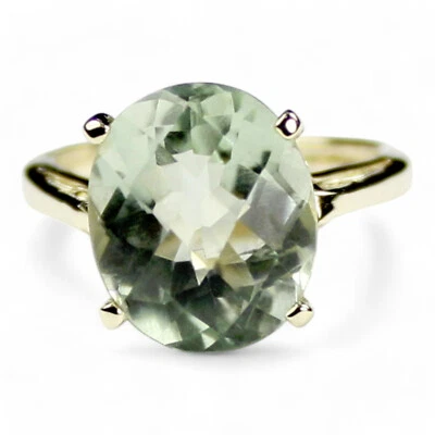 Green Amethyst (Prasiolite), 10KY or 14KY Gold Ladies Ring, R055 - Image 1 of 4