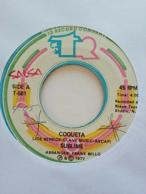 Sublime Coqueta / Caracas TR RECORDS T-581 VG+ #1391 - Image 1 of 2