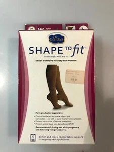 Dr Comfort Shape to Fit Compression Comfort Hosiery, Large, Honey #101324 - Picture 1 of 7