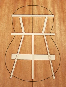 Adirondack Red Spruce TENOR UKULELE Bracewood Kit Concert Soprano Brace Wood Set - Picture 1 of 4