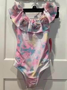 NWT Betsy Johnson Girls Tye Dye Swim Suit Size 6 - Picture 1 of 13