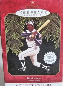 Hallmark Keepsake Ornament Hank Aaron Second in Series 1997 NIB - Picture 1 of 5