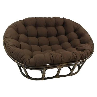 Blazing Needles Solid Twill Double Papasan Chair Cushion 48" X 6" X 65" - Image 1 of 2