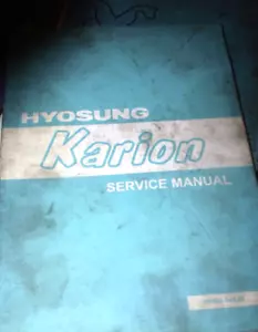 HYOSUNG KARION SERVICE MANUAL - Picture 1 of 1
