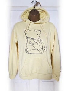 DISNEY Yellow Winnie The Pooh Pencil Illustration Hoodie, size 2XS 6-10 - VGC - Picture 1 of 7