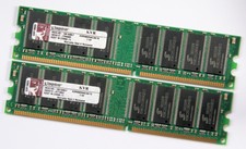 2GB (2X1GB) Assorted PC3200 400MHz DDR1 184-PIN Non ECC Desktop RAM