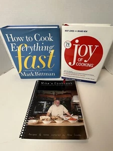 Cookbook Lot Of 3 Mikes Cookout Grilling Joy Of Cooking Nice! 1 Day Ship!π - Picture 1 of 5