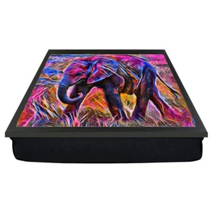 Elephant African Animal Wildlife Cushion Laptop Laptray Lap Dinner Tray Gift - Picture 1 of 2