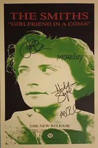 1987 THE SMITHS CONCERT POSTER WALL ART PRINT FACSIMILE SIGNED MORRISSEY 11X17 - Picture 1 of 1