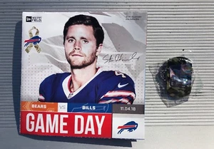 Buffalo Bills SGA Dog Tags & Program Lot 11/4/18 Vs Chicago Bears New Era Field - Picture 1 of 2