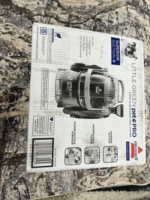 NEW BISSELL Little Green Pet Pro Portable Carpet & Upholstery Cleaner  2891R - Image 1 of 4
