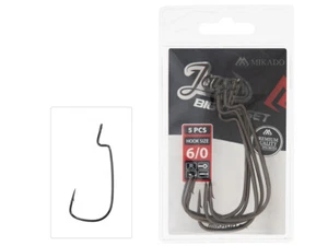 NUOVO Mikado Jaws Big Offset ganci spinati per esche ed esche - Foto 1 di 2