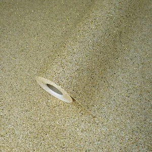 Yellow gold sparkles Chip Stone Natural real Mica Wallpaper rolls Plain Textured - Picture 1 of 11