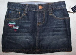 NWT Gap Kids Northern Brights Heart Sequin Denim Mini Skirt  Panty Cover 5 5R - Picture 1 of 1